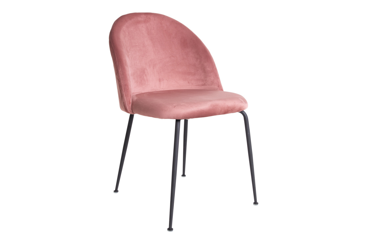 Stílusos szék Ernesto, rózsaszín / fekete 